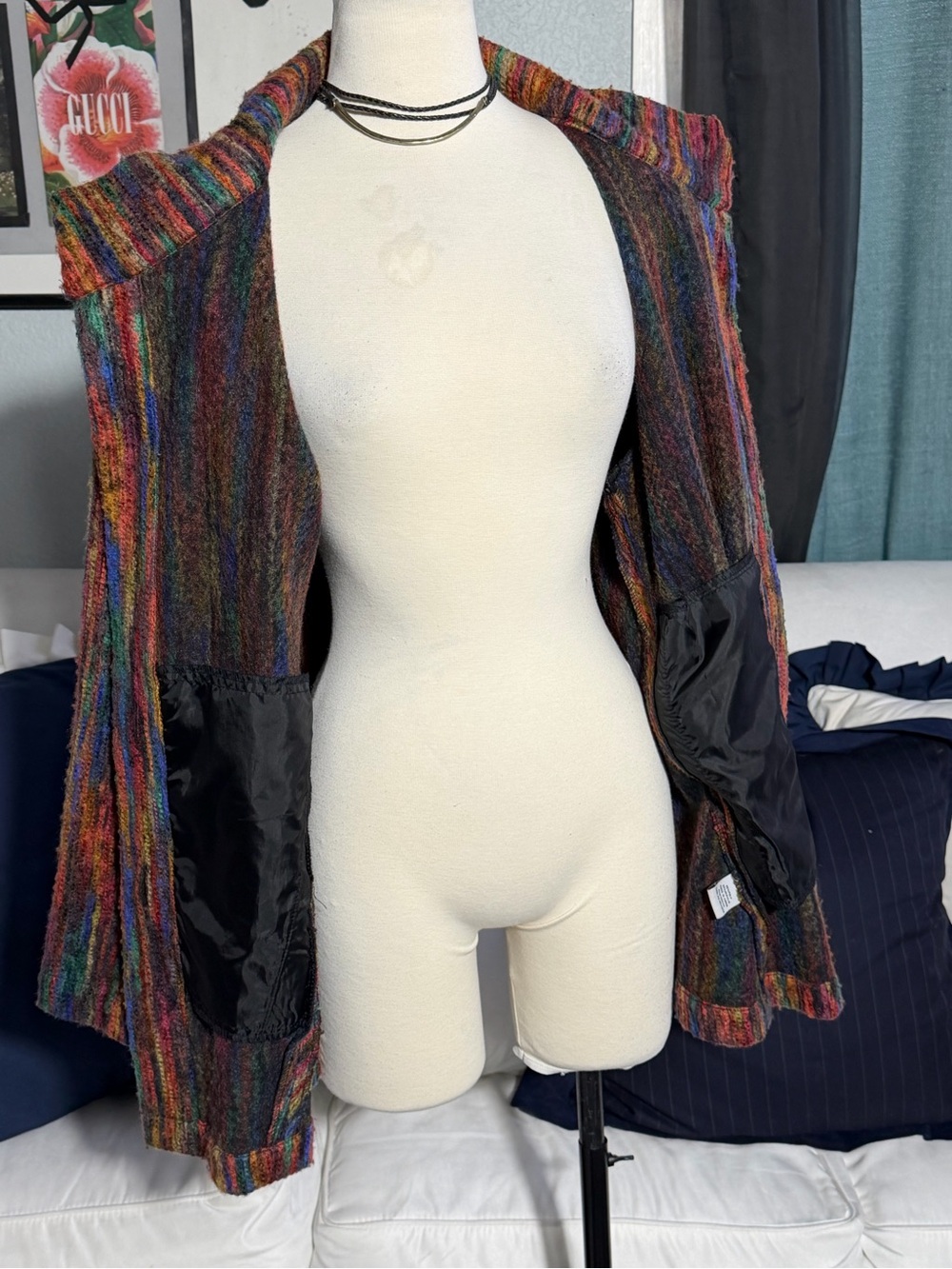 Habitat Multicolor Striped Button-Front Jacket - Picture 5 of 8